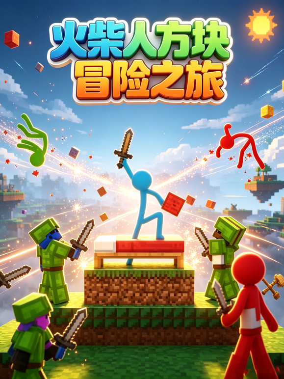 火柴人方块冒险之旅